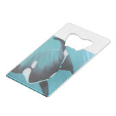 Killer Whale Creditkaart Flessenopener (Achterkant Gekanteld)
