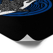 Killer Whale Design Ocean Waves Mannen Boys Kinder Poster (Hoek)