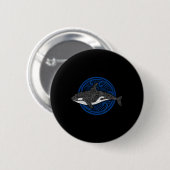 Killer Whale Design Ocean Waves Mannen Boys Kinder Ronde Button 5,7 Cm (Voorkant /achterkant)