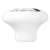 Killer Whale Design Personalised Keramische Knop (Zijkant)