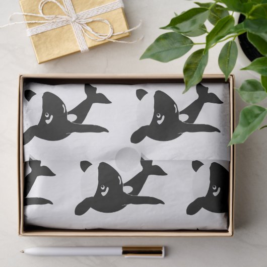 Killer Whale Design Tissuepapier (Geschenk)