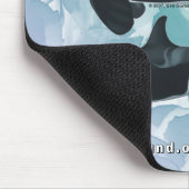 Killer Whale Family Mousepad Blue Waterverf kg Muismat (Hoek)