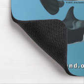 Killer Whale Family Mousepad over Blauwgroen achte Muismat (Hoek)