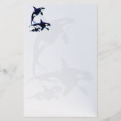 Killer Whale Family Stapery2_vertical.v2. Briefpapier (Voorkant)