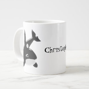 Killer Whale gepersonaliseerd Grote Koffiekop