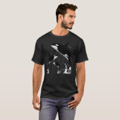 Killer Whale Gifts Jumping Orca Killer Whales T-shirt (Voorkant volledig)