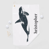 Killer whale golfhanddoek (Insitu)