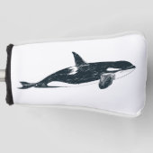 Killer whale golfheadcover (Voorkant)