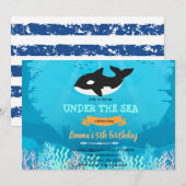 Killer whale in het kader van de uitnodiging van h (Voorkant / Achterkant)