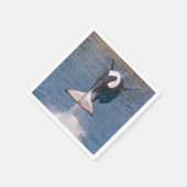 Killer whale jumping out of water servet (Hoek)