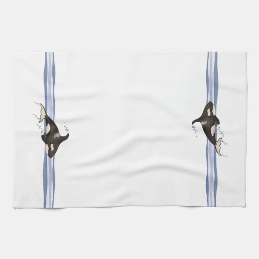 Killer Whale - Kitchen Towel Theedoek (Horizontaal)
