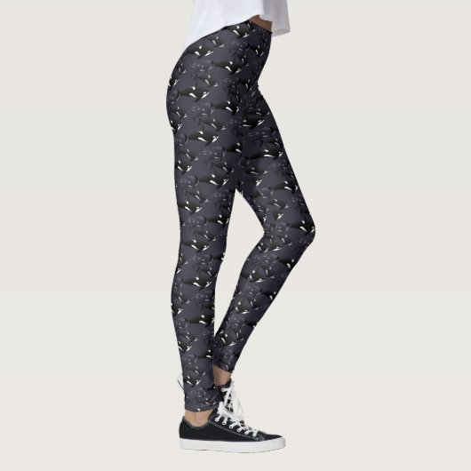 Killer Whale Leggings Orca Whale Leggings (Rechts)