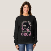 Killer Whale  Ocean Animal  Girls Women Orca Long  Trui (Voorkant volledig)