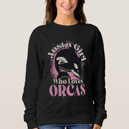 Killer Whale  Ocean Animal  Girls Women Orca Long  Trui (Voorkant)