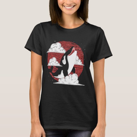 Killer Whale Ocean Animal Zee Animal Orca Long Sle T-shirt (Voorkant)