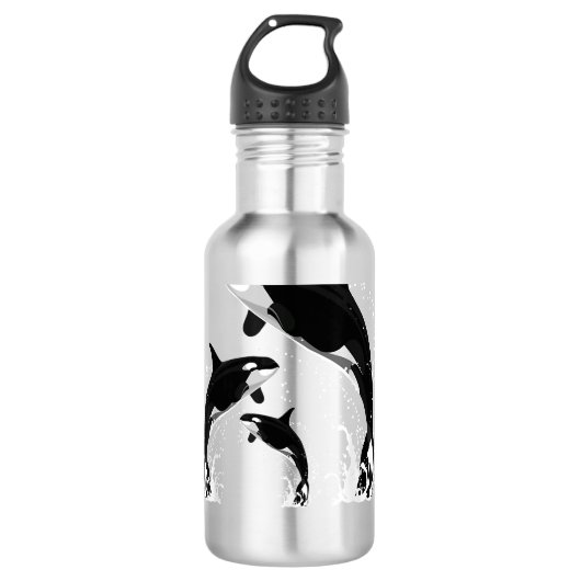Killer Whale Ocean Dierenvriend Orca Waterfles (Voorkant)