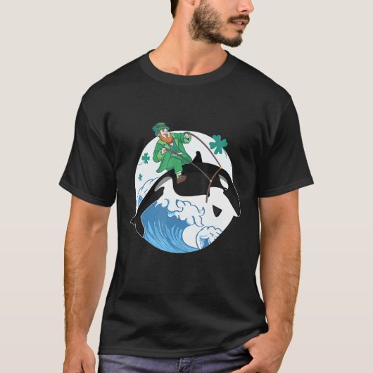 Killer Whale Ocean Orca Lover Funny St Patrick Day T-shirt (Voorkant)