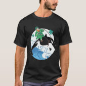 Killer Whale Ocean Orca Lover Funny St Patrick Day T-shirt (Voorkant)