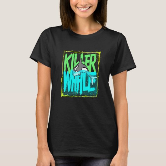 Killer Whale Ocean Orcas Swea T-shirt (Voorkant)