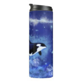 Killer Whale on Full Moon - Kunsttekening Thermosbeker (Geroteerd rechts)