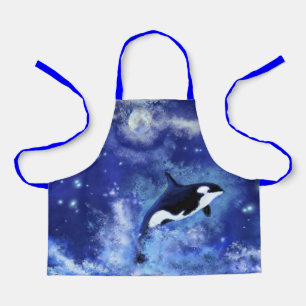 Killer Whale op Full Moon Schort Blue