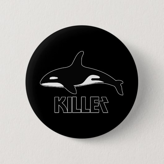 Killer Whale Orca des Death Ronde Button 5,7 Cm (Voorkant)