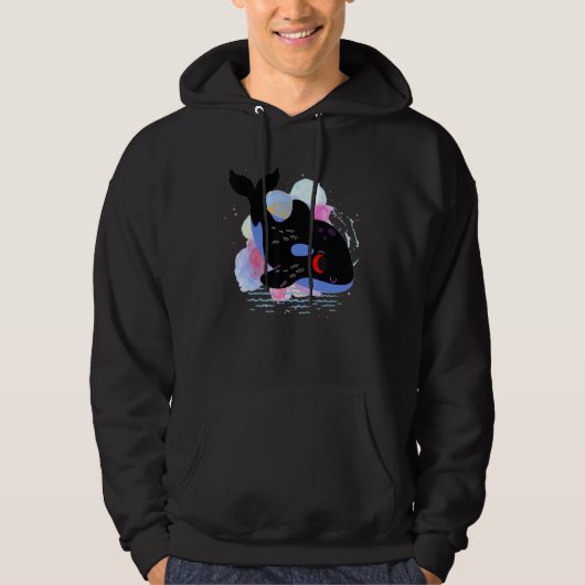 Killer Whale Orca,design orca ,Orca Family Hoodie (Voorkant)