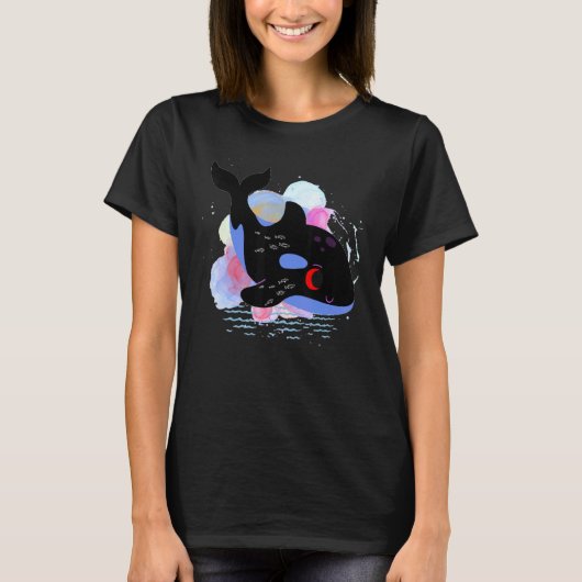 Killer Whale Orca,design orca ,Orca Family T-shirt (Voorkant)