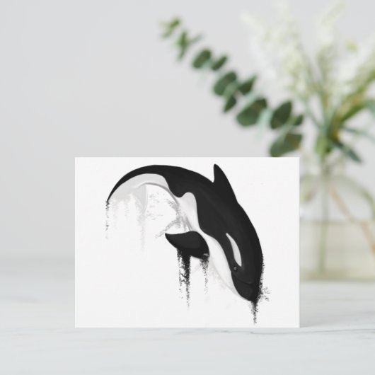 Killer Whale Orca door Crem Briefkaart (Staand voorkant)
