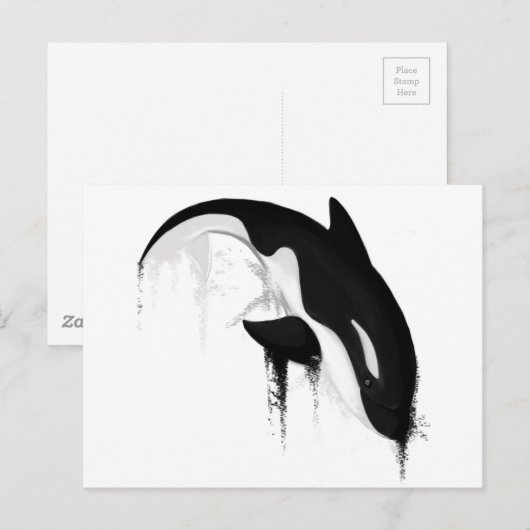 Killer Whale Orca door Crem Briefkaart (Voorkant / Achterkant)