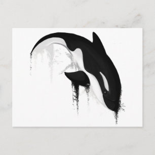 Killer Whale Orca door Crem Briefkaart