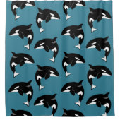Killer Whale Orca Douchegordijn (Voorkant)
