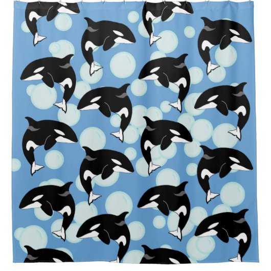 Killer Whale Orca Douchegordijn (Voorkant)