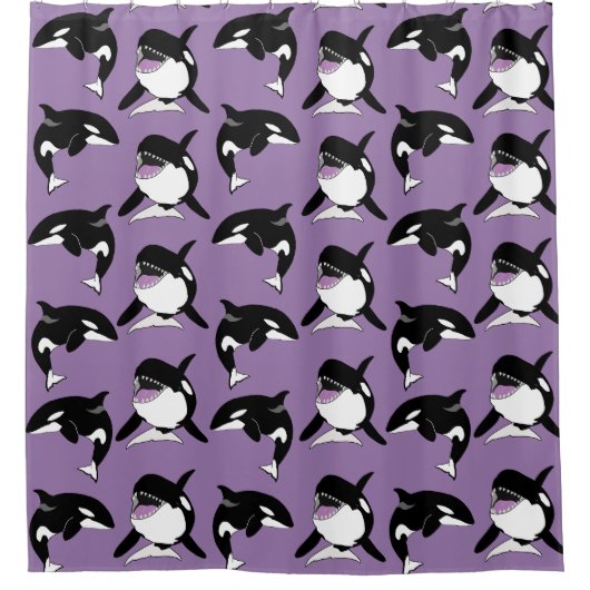Killer Whale Orca Douchegordijn (Voorkant)