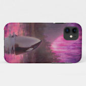 Killer Whale Orca en Northern Lights Phone Case (Achterkant (horizontaal))