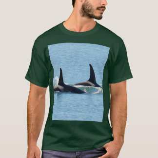 Killer whale orca fins 4 t-shirt