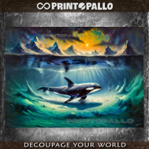 Killer Whale (Orca) in een onderwaterwereld