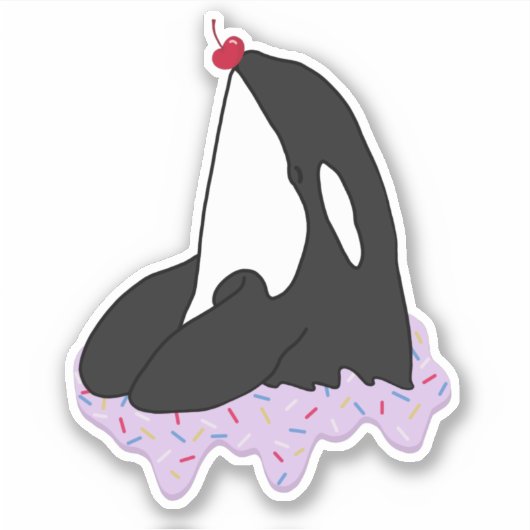 Killer Whale Orca Sticker (Voorkant)