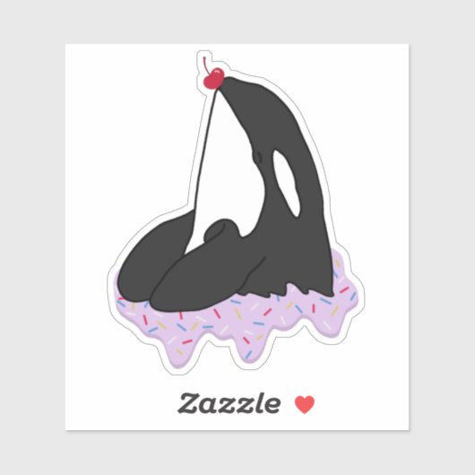 Killer Whale Orca Sticker (Vel)