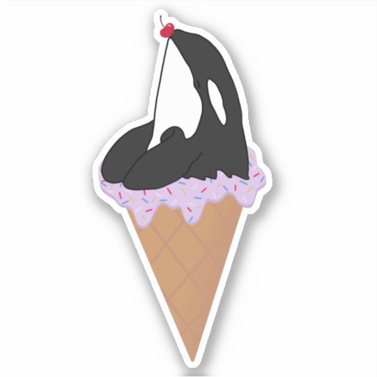 Killer Whale Orca Sticker (Voorkant)