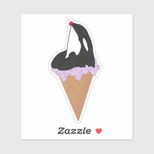Killer Whale Orca Sticker (Vel)