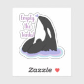 Killer Whale Orca Sticker (Vel)