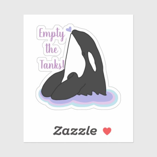 Killer Whale Orca Sticker (Vel)