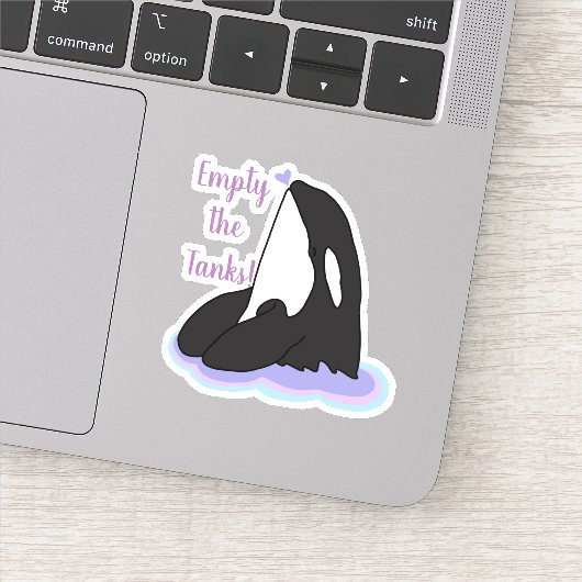 Killer Whale Orca Sticker (Detail)