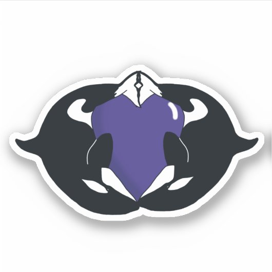 Killer Whale Orca Sticker (Voorkant)