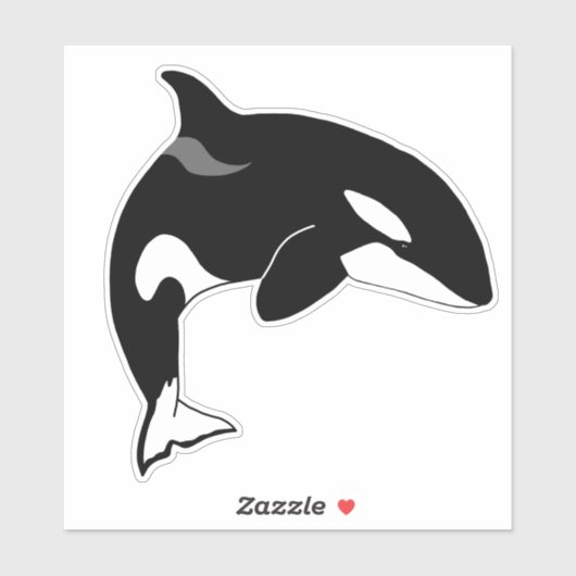 Killer Whale Orca Sticker (Vel)