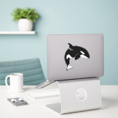 Killer Whale Orca Sticker (Laptop op bureau)