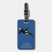 Killer Whale, Orcinus Orca Bagagelabel (Voorkant verticaal)
