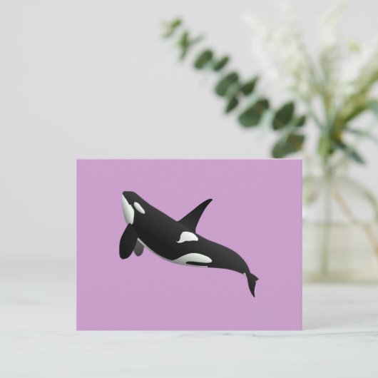 Killer Whale, Orcinus Orca Briefkaart (Staand voorkant)