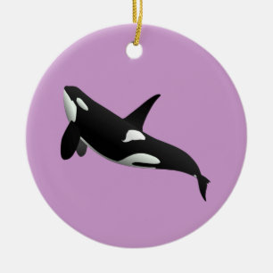 Killer Whale, Orcinus Orca Keramisch Ornament